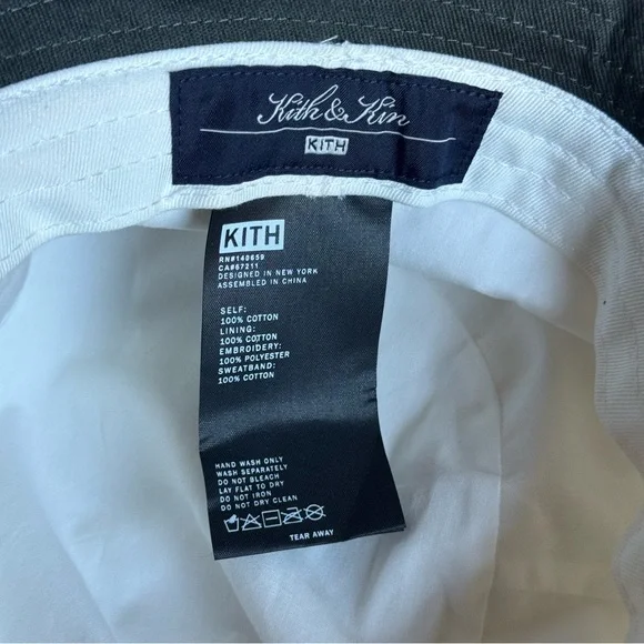 Kith bucket hat dark green white